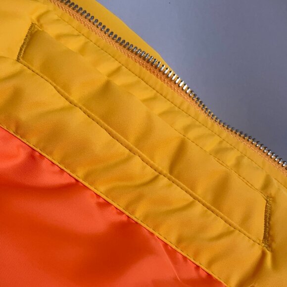 Rag & Bone Manston Recycled Nylon Bomber in Saffron, Size L, Hardly Worn - Picture 7 of 11